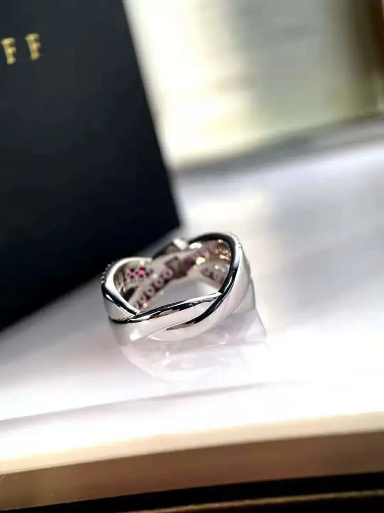 Ruby Three-dimensional Bow Diamond Ring Atmosphere Light Luxury Fashion Personality