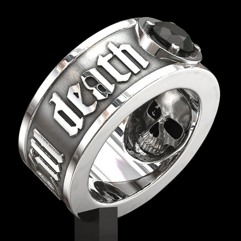 Skull and diamond ring