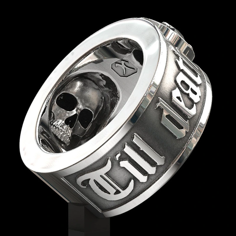 Skull and diamond ring