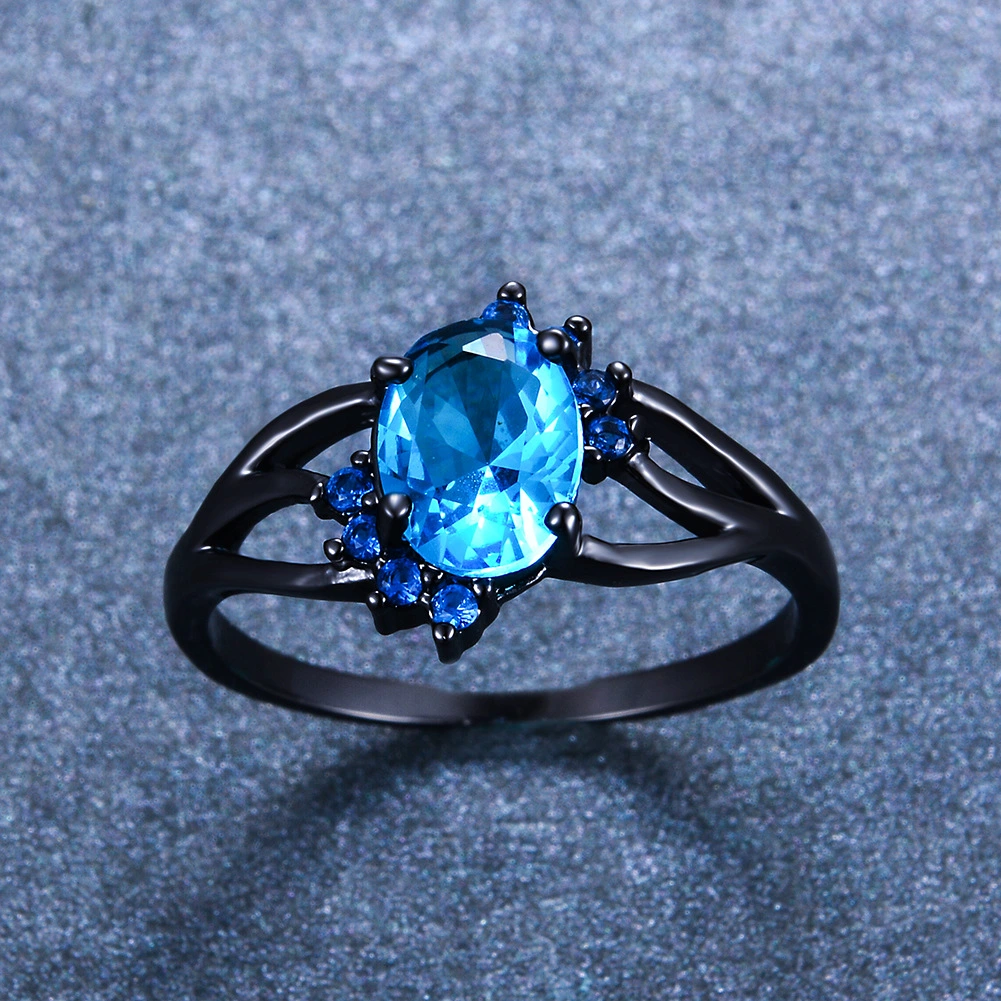 Oval Diamond Zircon Vintage Ring