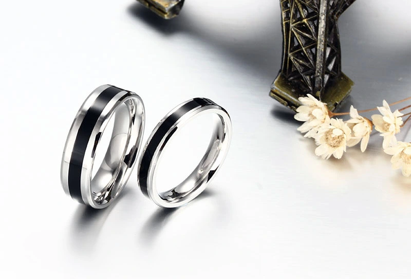 Stainless steel black oil ring
