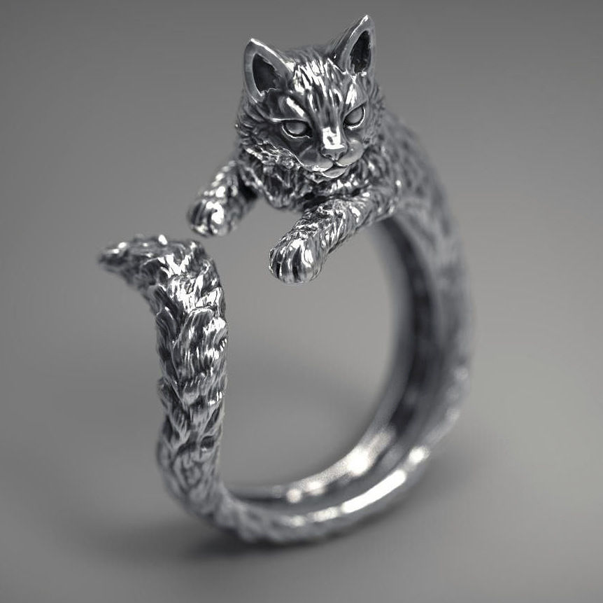 high-detailed-cat-ring-3d-mode