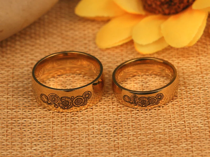 Doctor Who Titanium Steel Ring