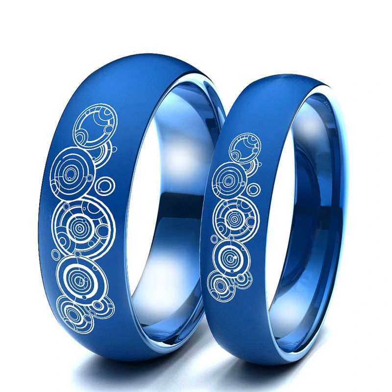 Doctor Who Titanium Steel Ring