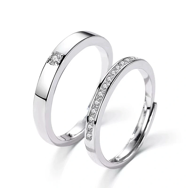Couple Ring A Pair Of Men And Women With Diamonds