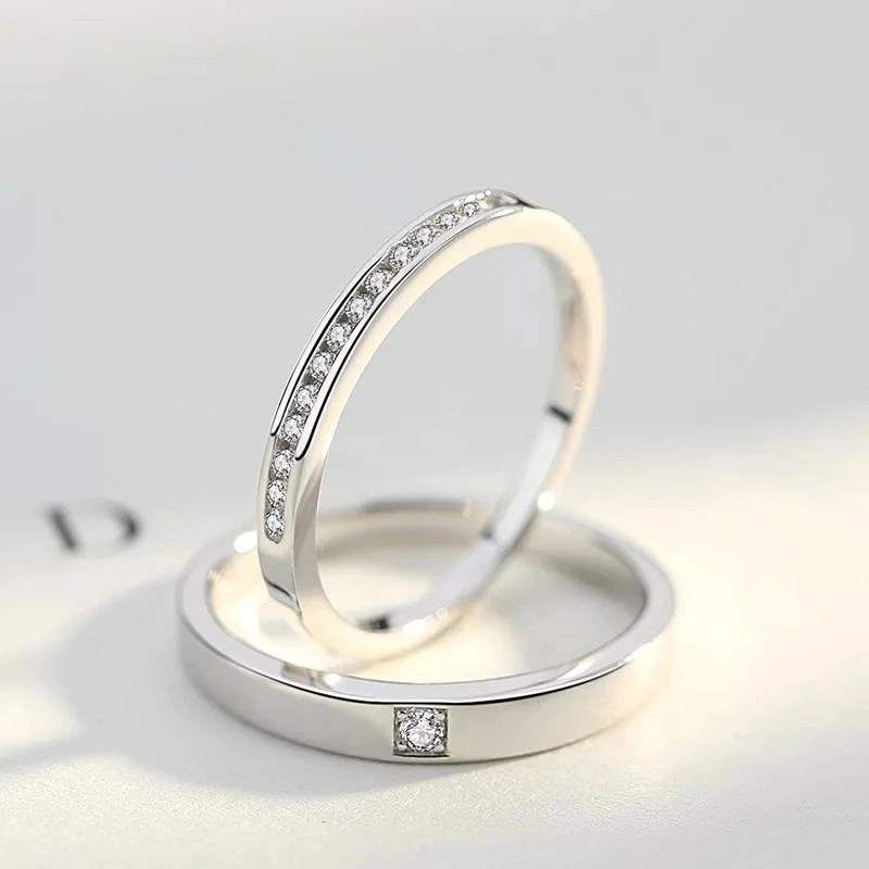 Couple Ring A Pair Of Men And Women With Diamonds