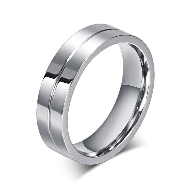 Stainless Steel Diamond Couple Ring