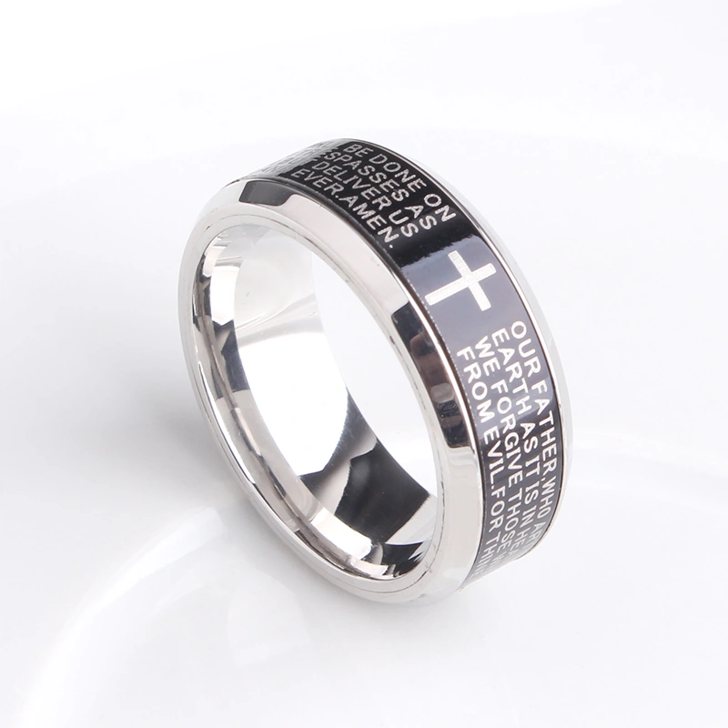 Titanium steel cross ring