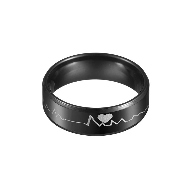 ECG One Heart One Person Ring Ring Friend Gift