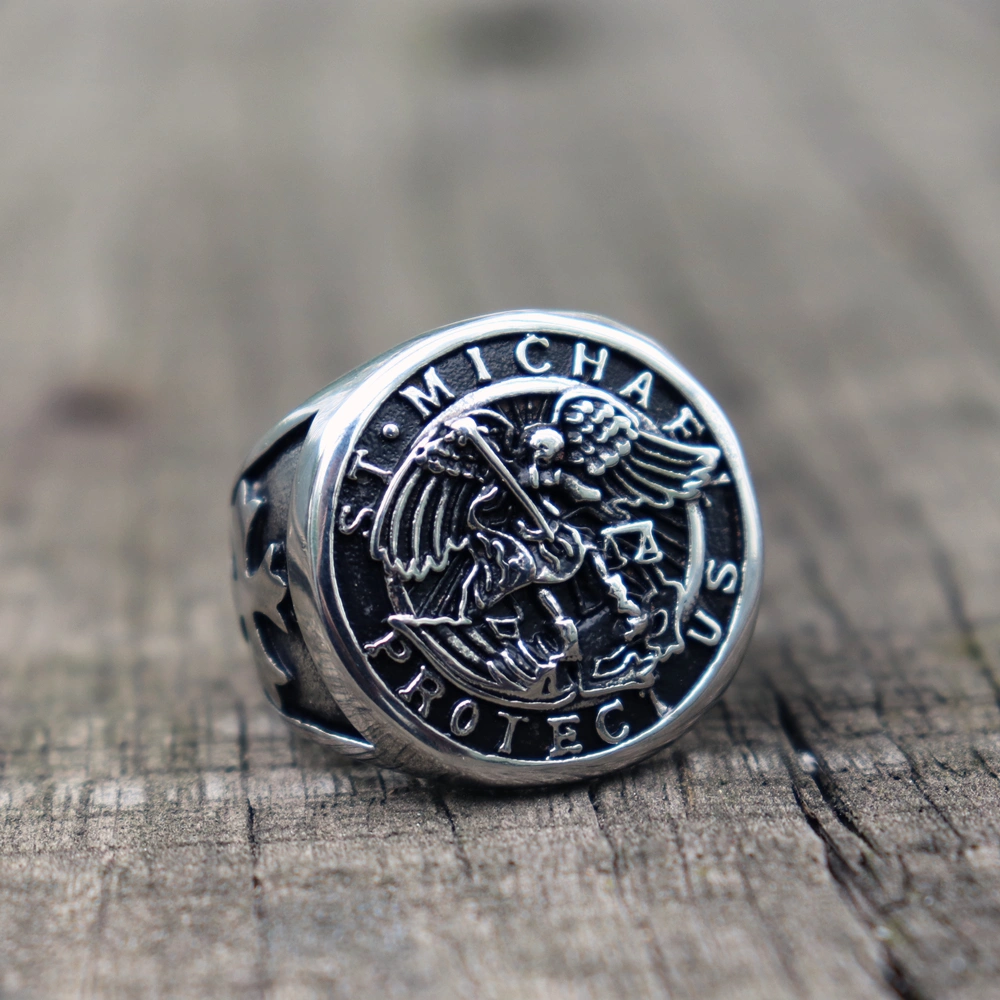 Protect the archangel motorcycle ring