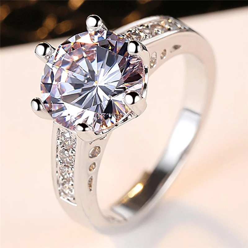 Jewelry zircon ring