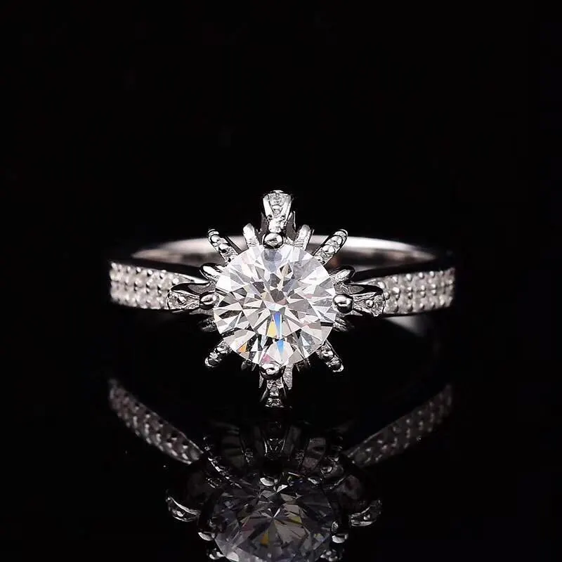 Moissanite Wishing Fountain Ring