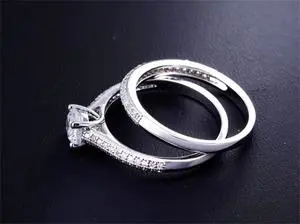 Plating point diamond ring