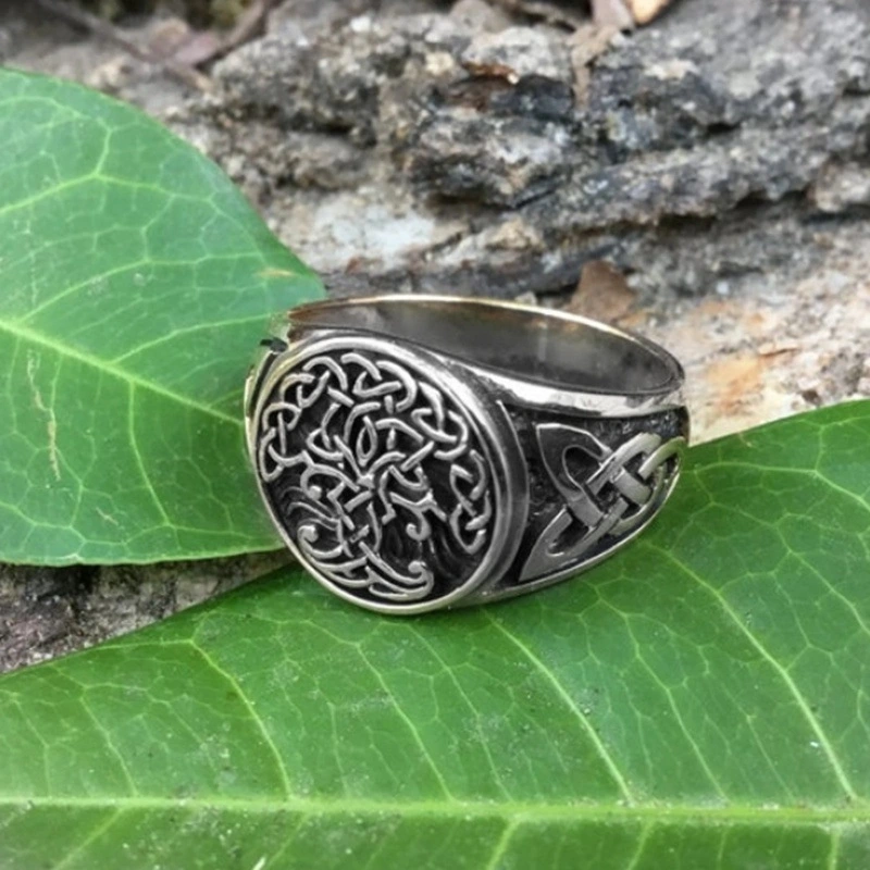 European and American Viking Celtic Tree of Life Ring