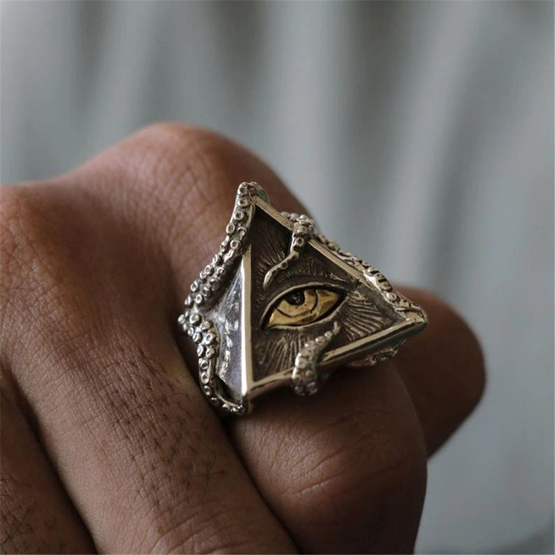 Eye of Horus alloy ring