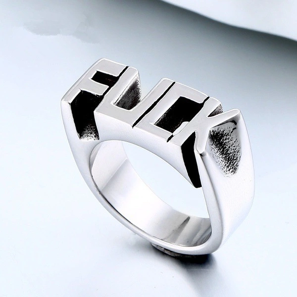 European and American English alphabet ring