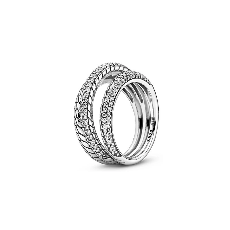 Snake bone chain ring