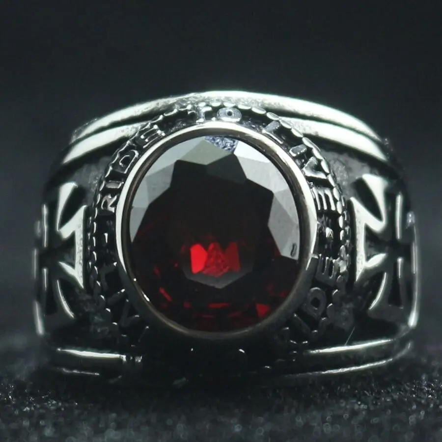 Vintage Redstone Crusader Ring