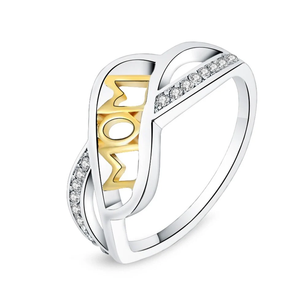 Platinum 18K-Gold Plated Mum Women's Rings