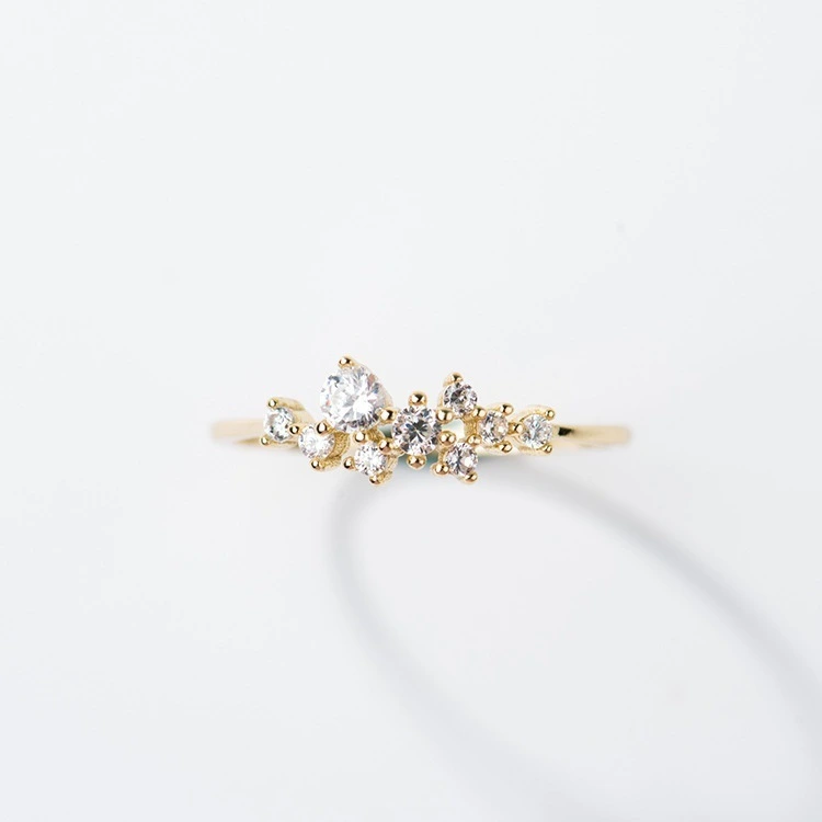 Hot sale new simple gold plated ring