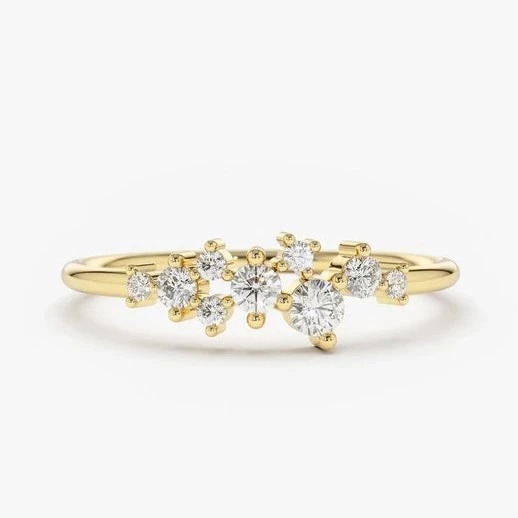 Hot sale new simple gold plated ring