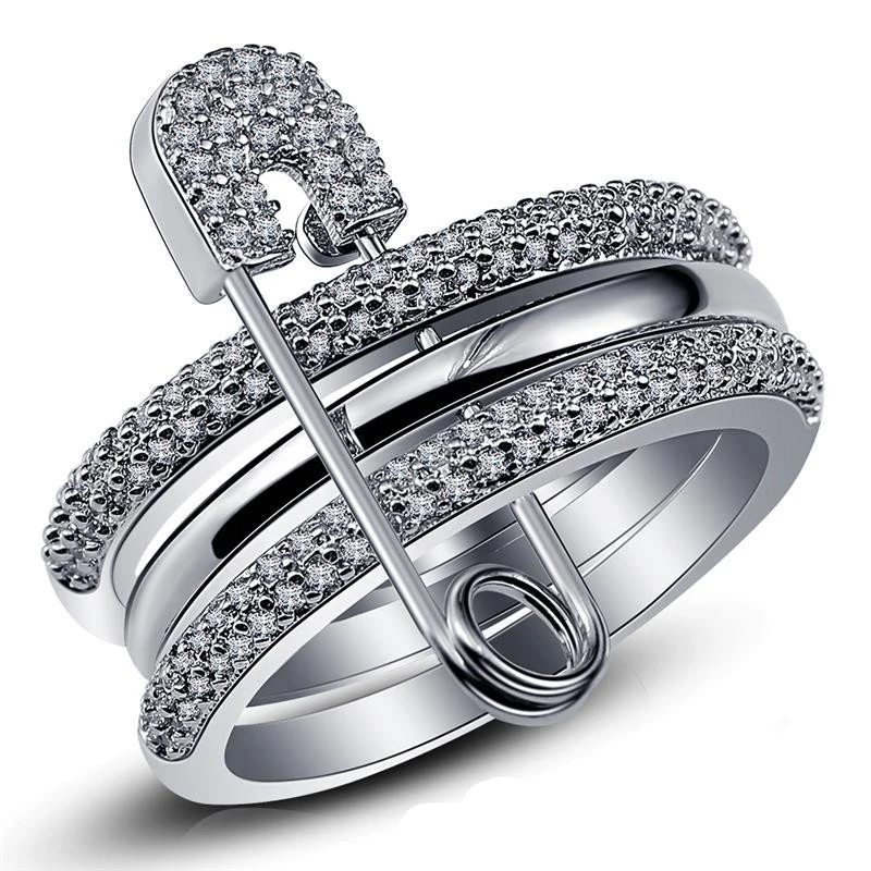 Three-piece pin ring