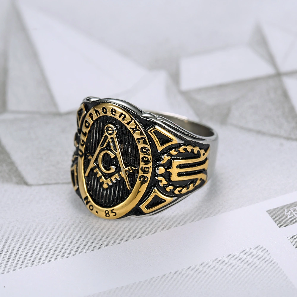 Stainless steel vintage ring