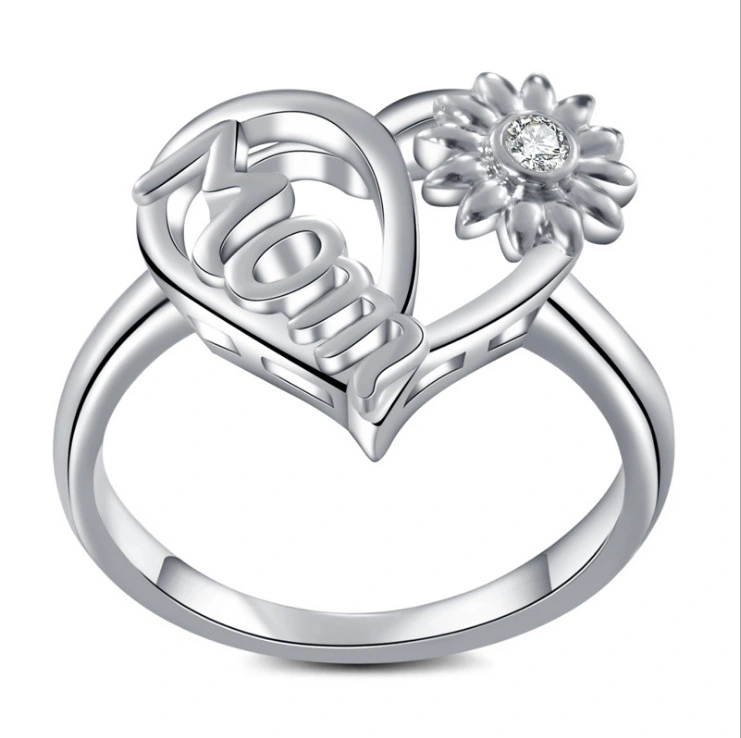 Sun Flower Shape Heart Ring