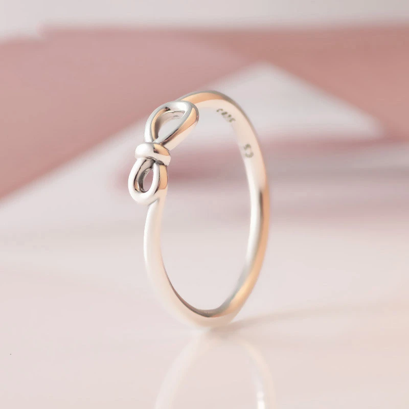 Eternal symbol rosette ring