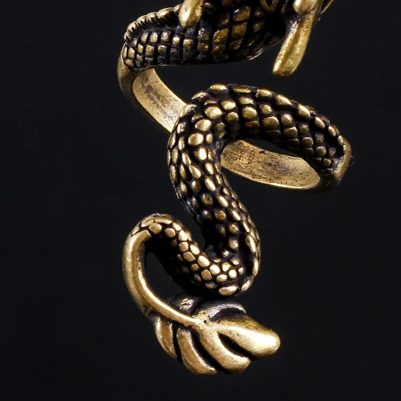 Dragon-shaped Smoking Cessation Holder With Cigarette Ring