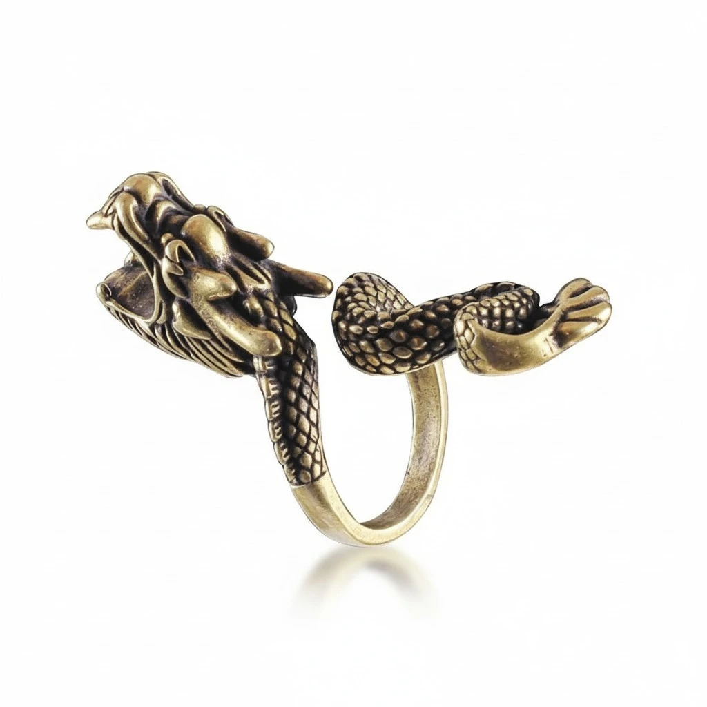 Dragon-shaped Smoking Cessation Holder With Cigarette Ring