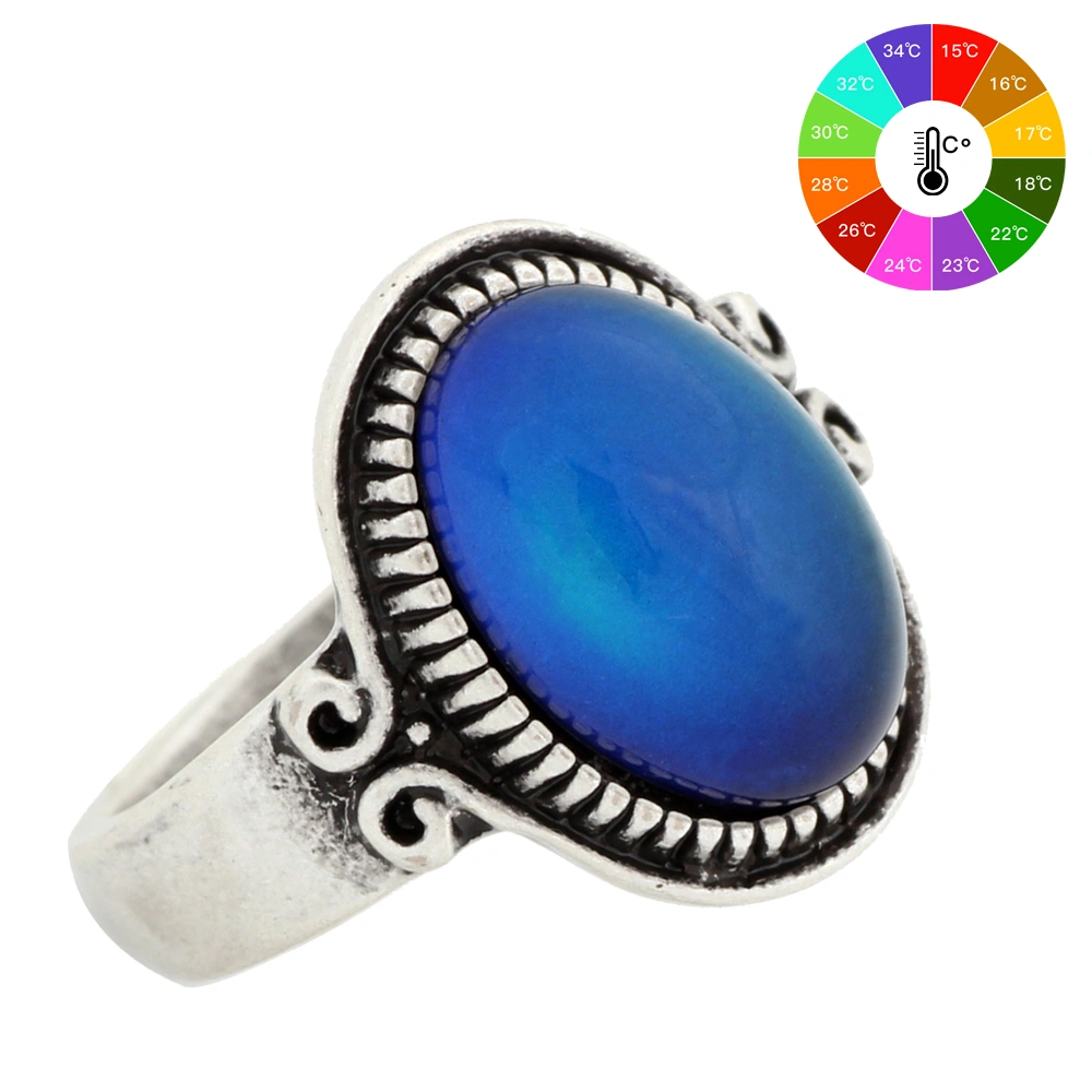 New heart and emotion thermochromic ring