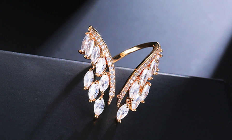 Angel Wing Ring Alloy Wing Ring