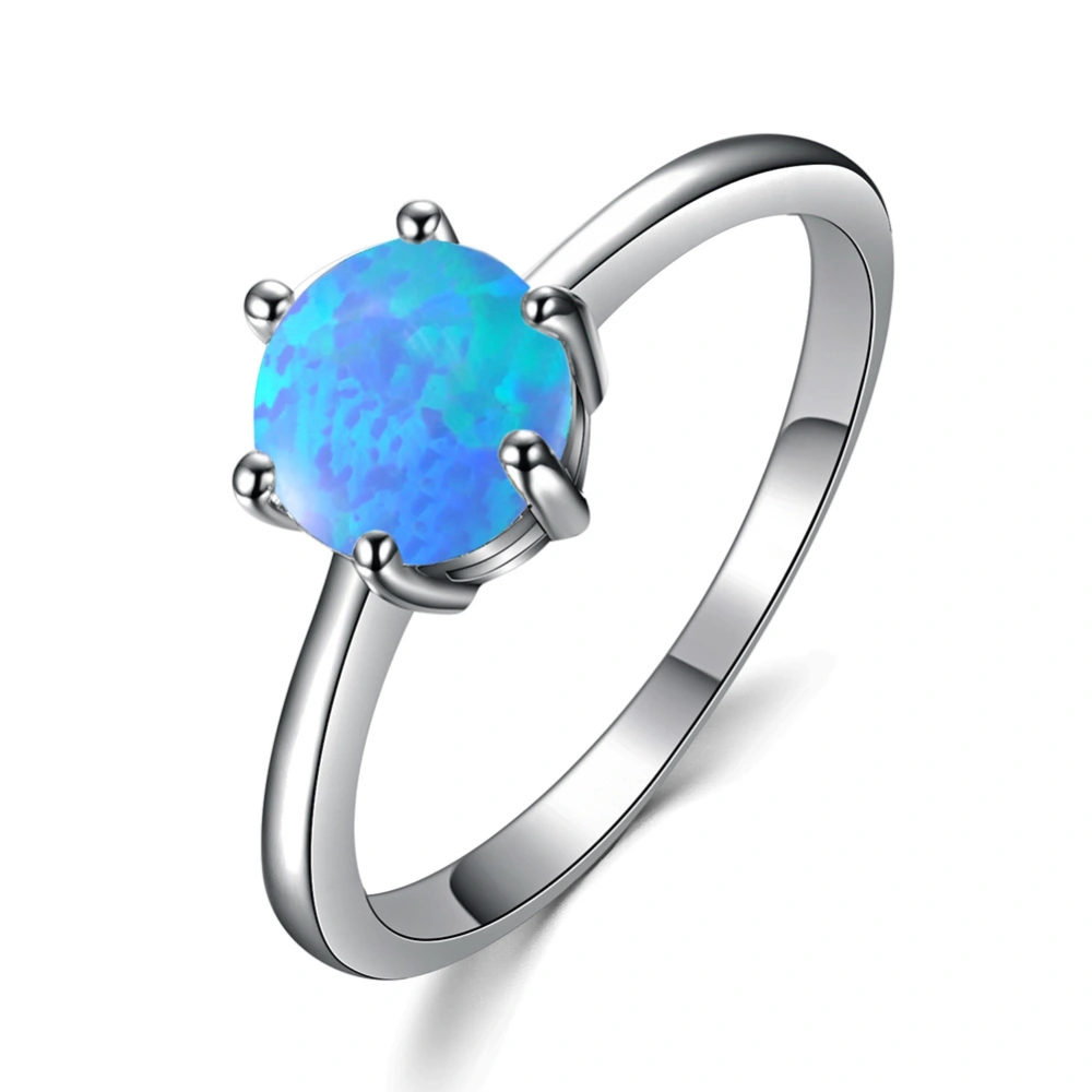 Six Prong Ladies Opal Ring