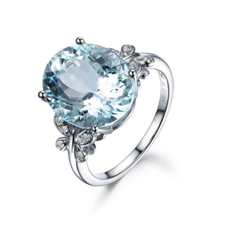 Aquamarine Topaz Butterfly Ring