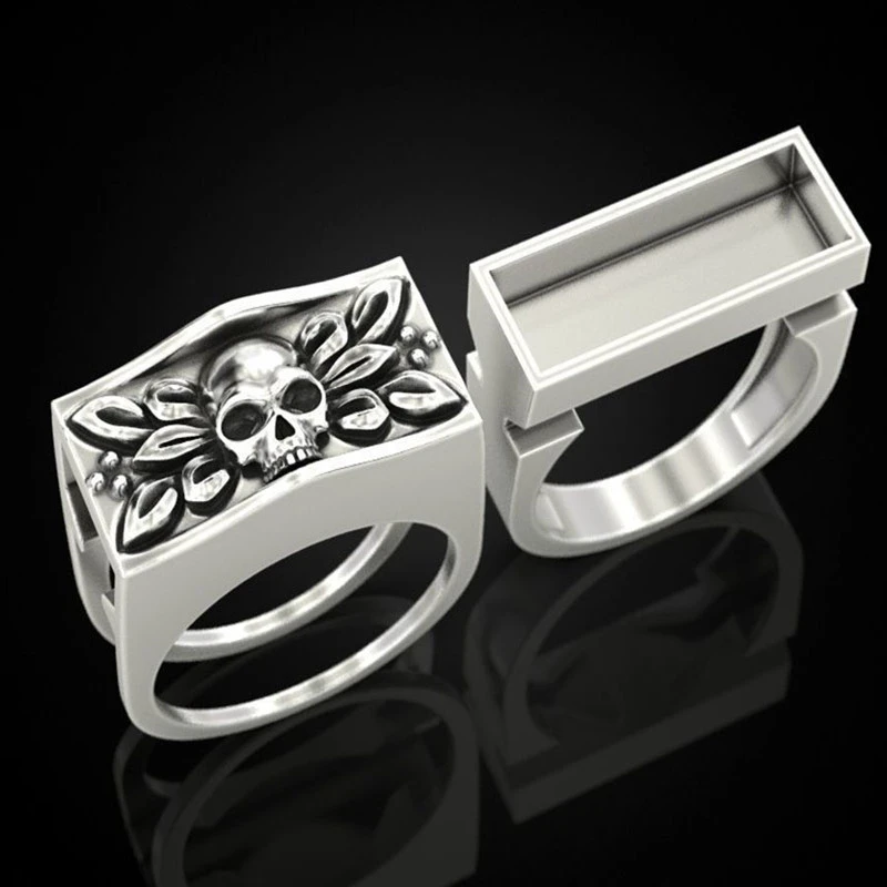 Punk skull ring