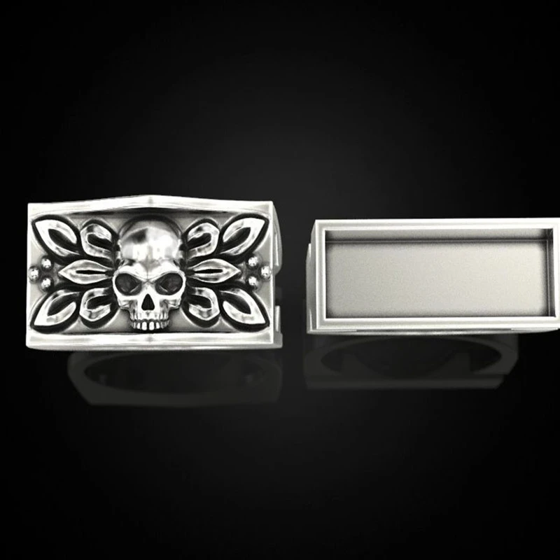 Punk skull ring