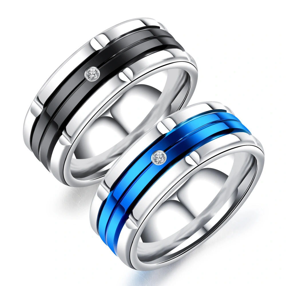 Middle color stainless steel ring