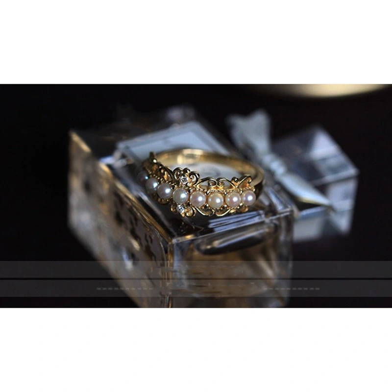 Japanese light luxury shell pearl ring