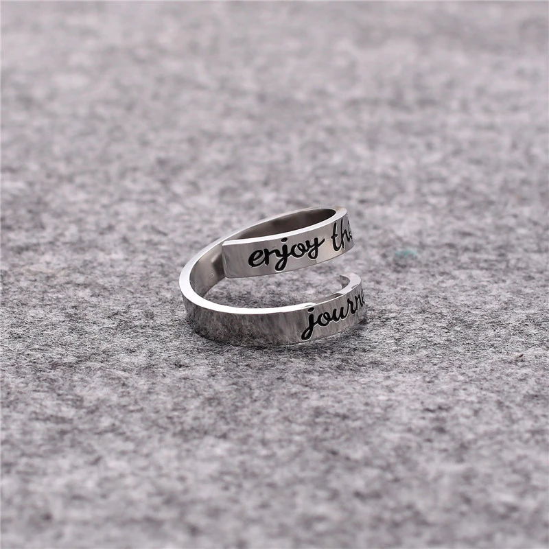 Double titanium steel ring ring