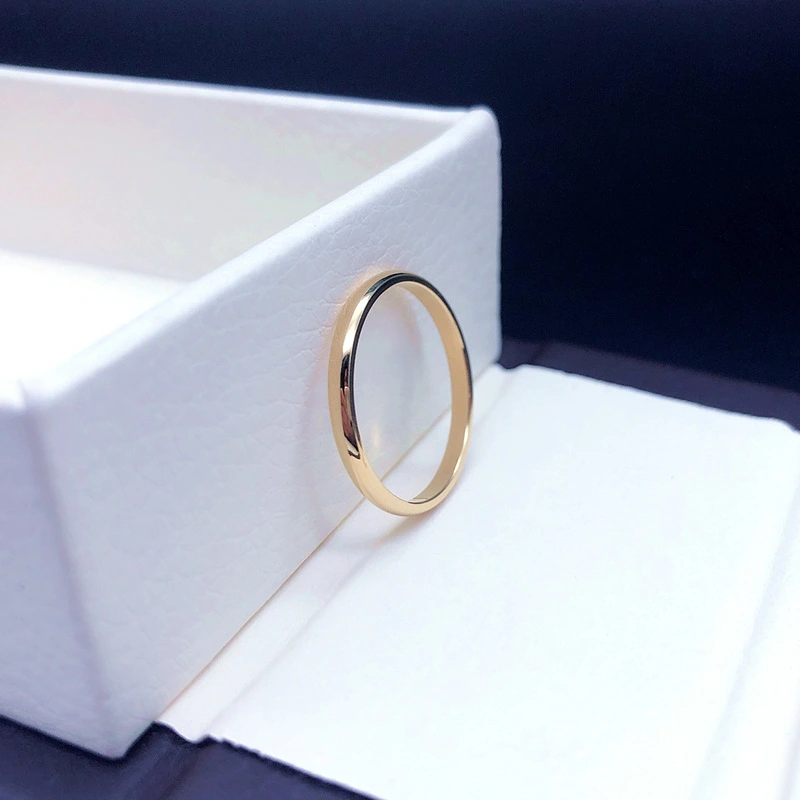 14k Gold Plated plain ring ring