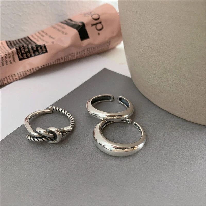 Glossy ring female index finger ring personality