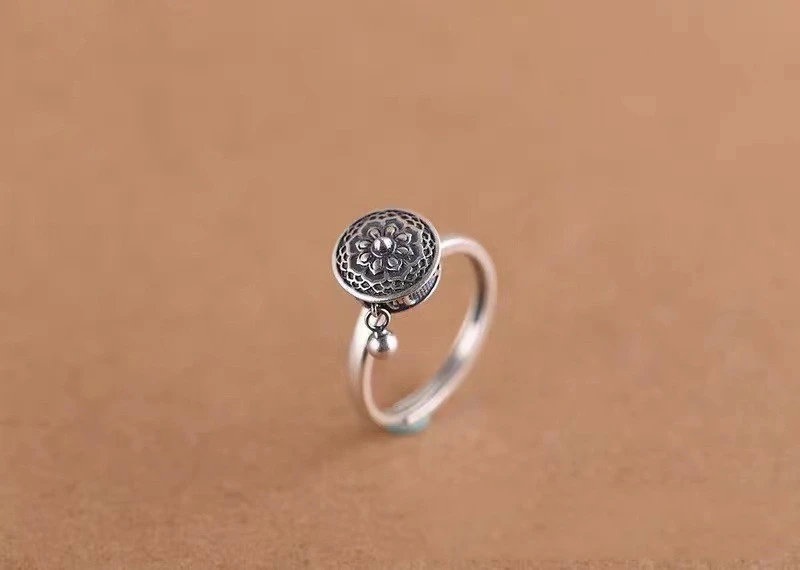 Blessing transfer ring sterling silver zodiac year amulet