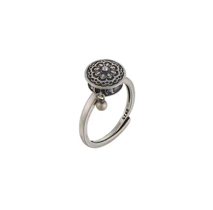Blessing transfer ring sterling silver zodiac year amulet