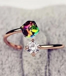 New Fashion Same Style Color Changing Ring With Diamonds