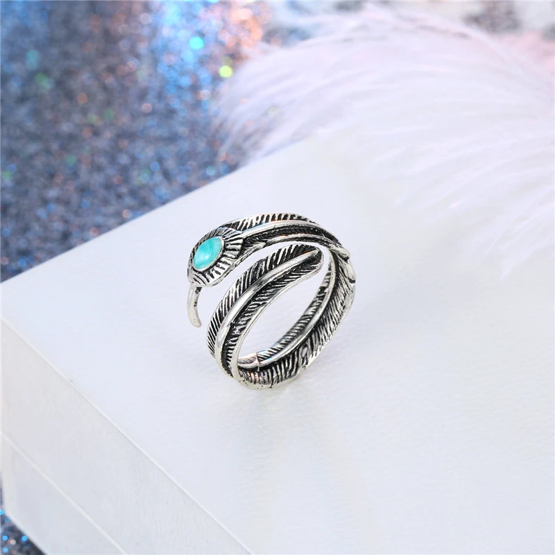 Personalized feather ring