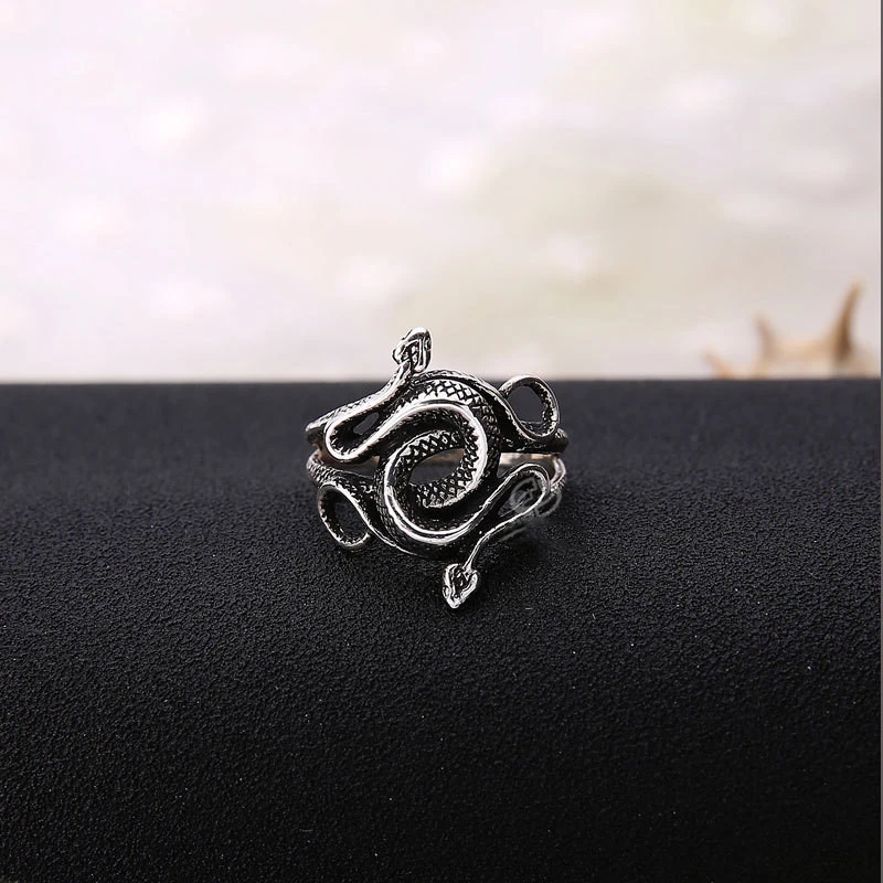 Men's Personalized Jewelry Thai Silver Snake Ring