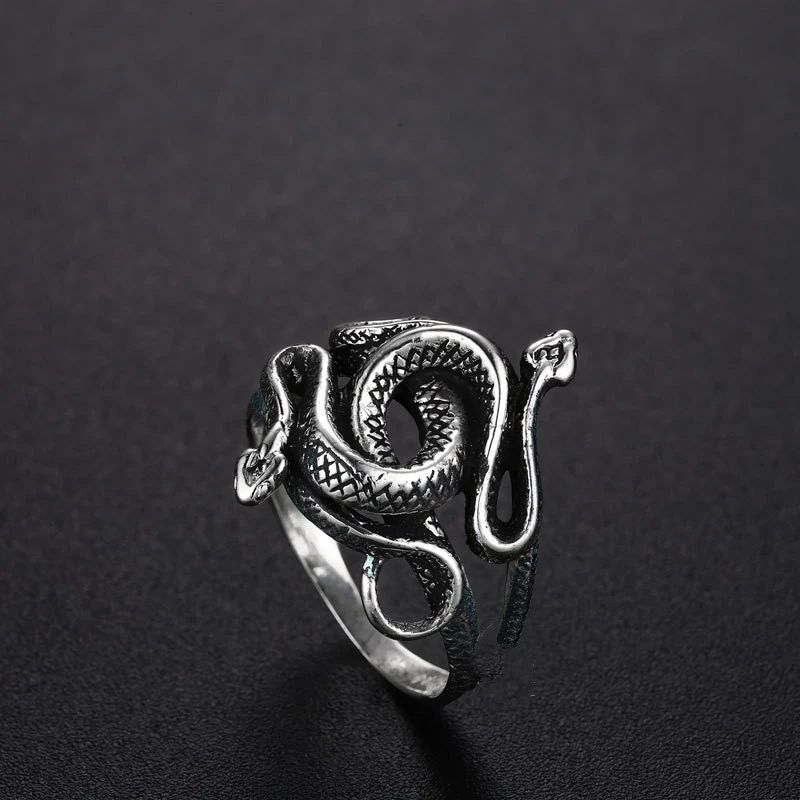 Men's Personalized Jewelry Thai Silver Snake Ring