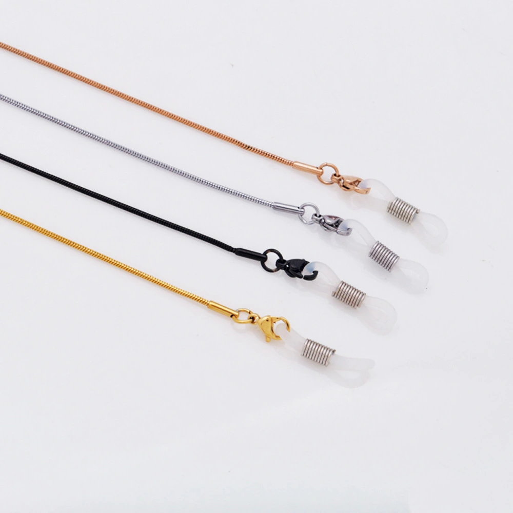 Four-color metal glasses chain