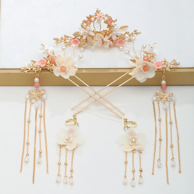 Ancient Hanfu headdress flow super step hairpin